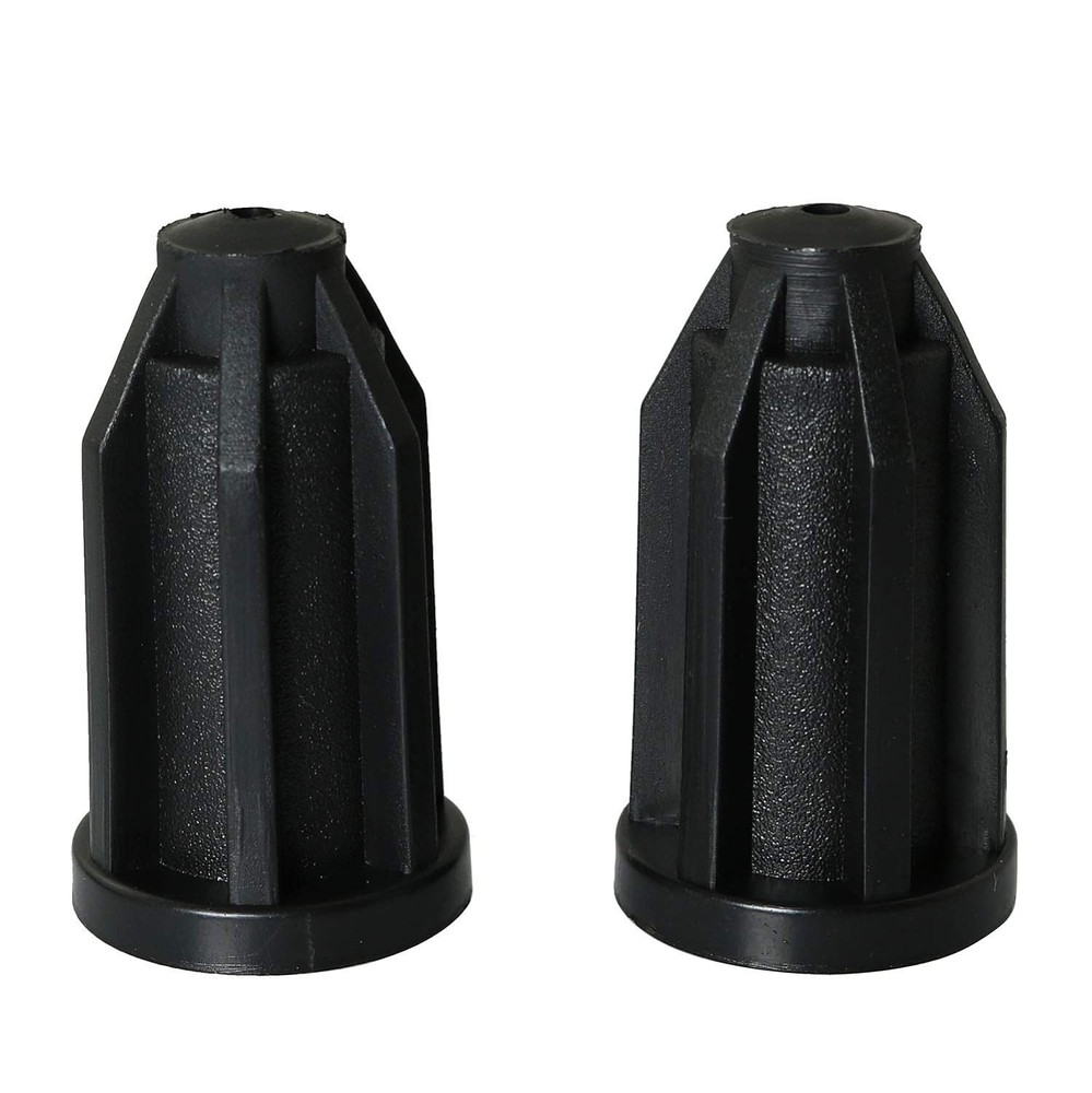 heyous 8PCS Plastic Caster Socket Sleeve Round Inserts, 7/16" Inside black