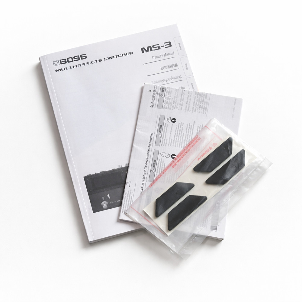 BOSS MS-3 MULTI EFFECTS SWITCHER RETAIL BOX + USER MANUAL + DOCUMENTATION ONLY