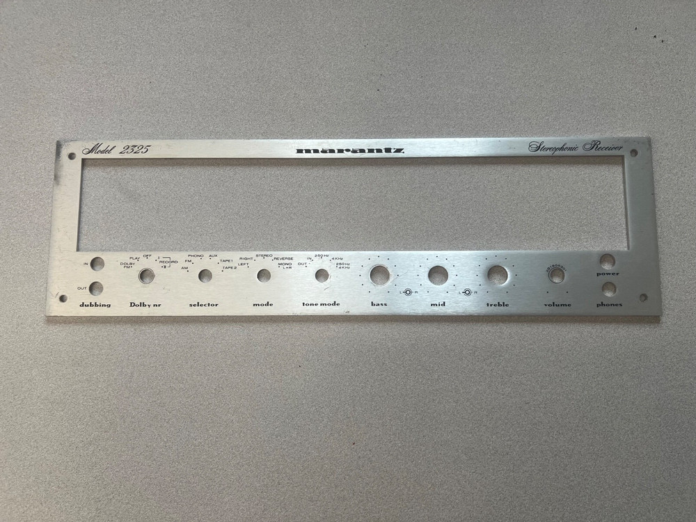 Original OEM Marantz 2325 Receiver Front Panel Faceplate