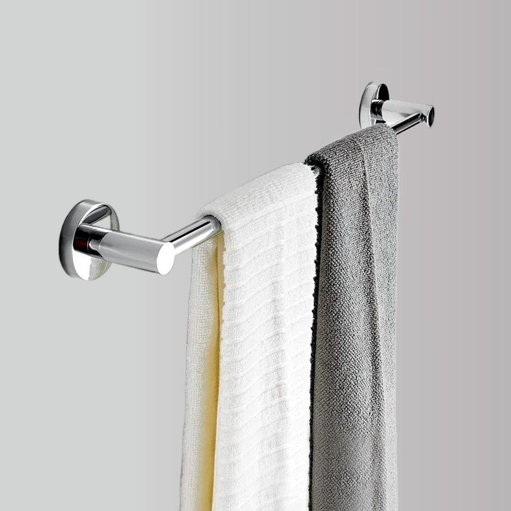 Chrome Bathroom Accessories, Polished Silver Bathroom Hardware Set Includes D...