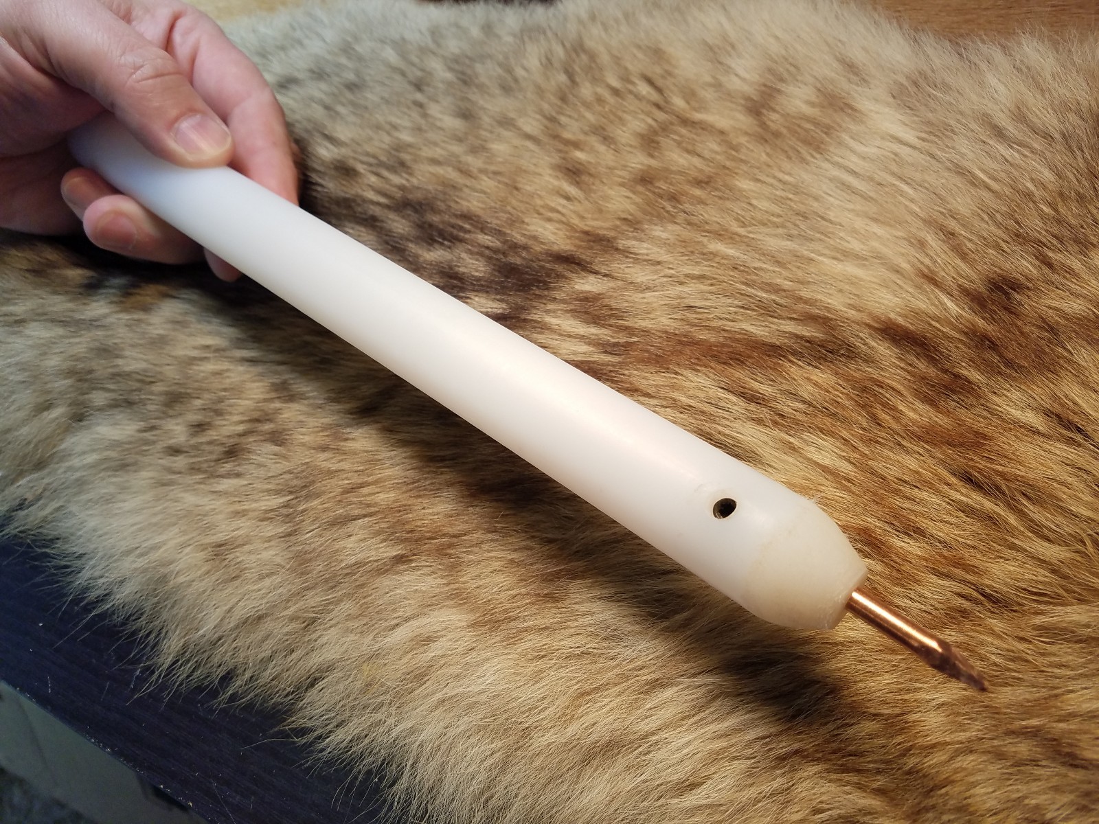 PRO GRADE Flint Knapping 12" ISHI STICK PRESSURE FLAKER DELUXE UHMW ROD ALLOY