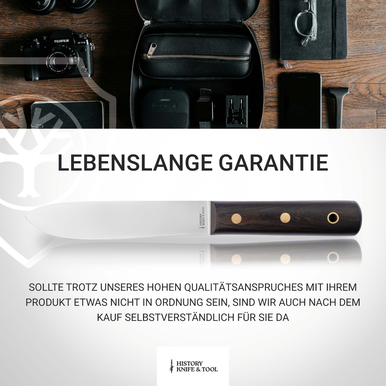 History Knife & Tool Sailor´s Knife 5.28" Fixed Blade 4116 Full-Tang - 02HY005