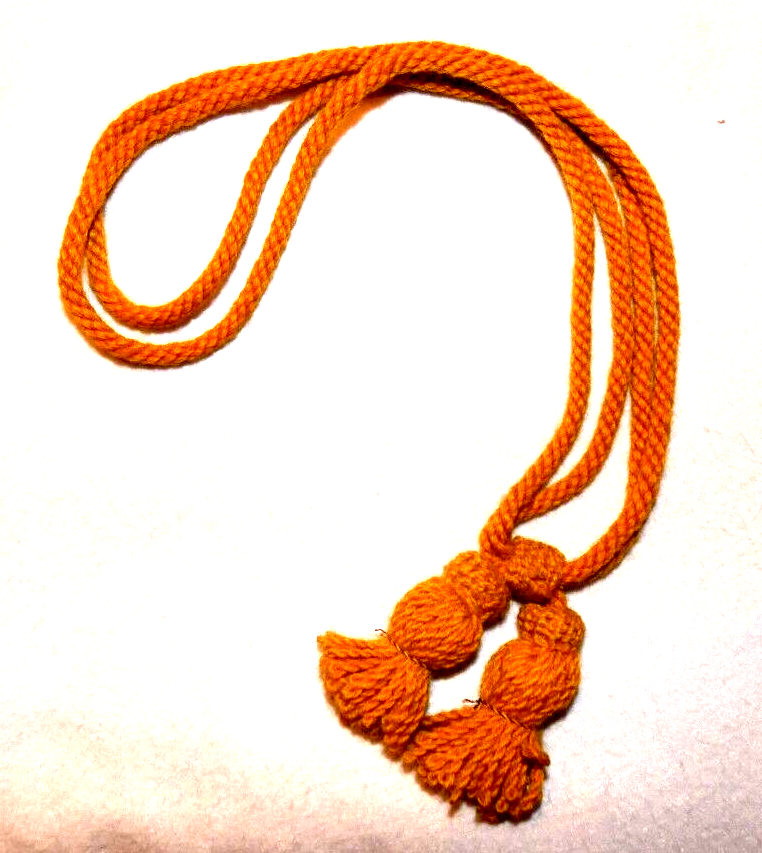 Original Civil War Cavalry Yellow Hat Cord