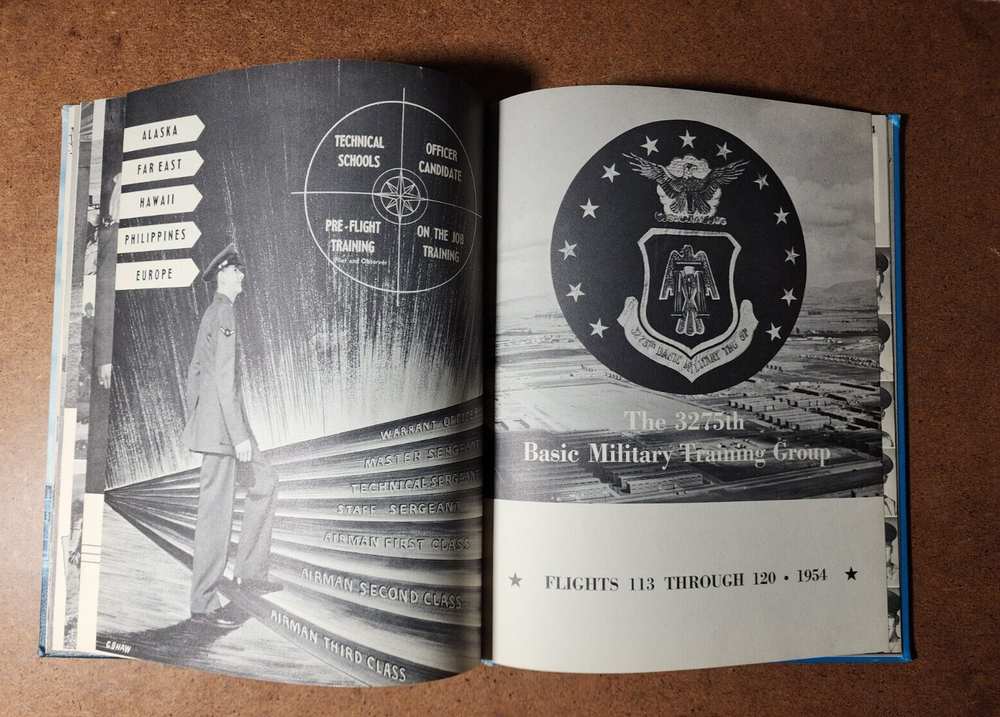 1954 Parks Air Force Base California 3275th Basic Training Recruit Yearbook