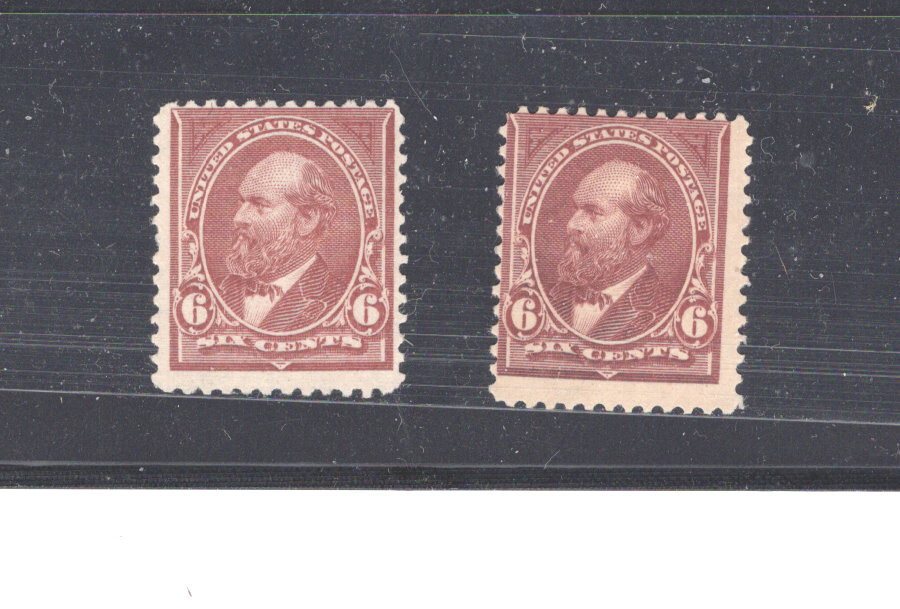 US   256   mint   2  stamps  mint   with  certificates