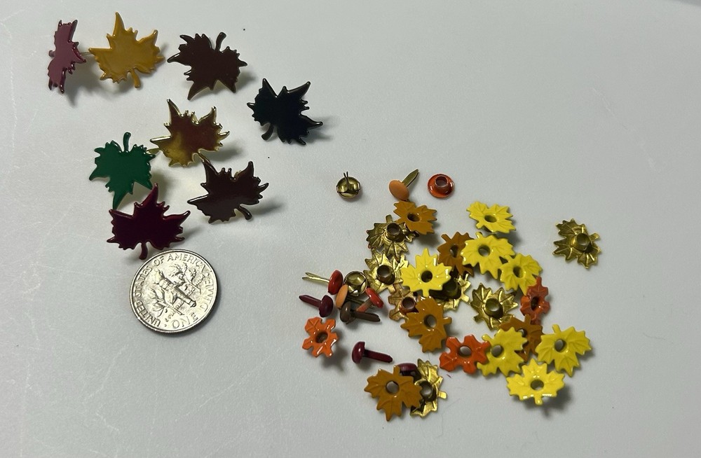 Scrapbook  Brads And Eyelets Autumn Theme