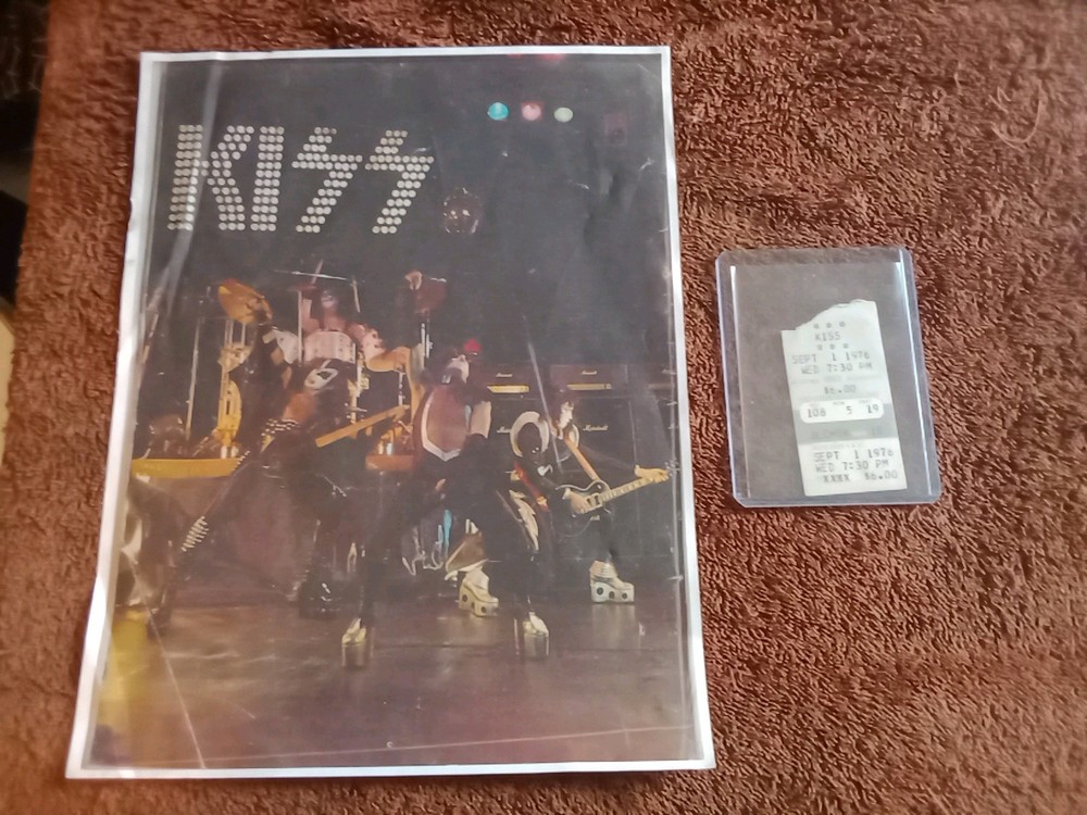 Kiss 💋 Kisstory Ticket Stub 9-1-76, Destroyer Tour,S.Bend Indiana 🎸Bob Segar