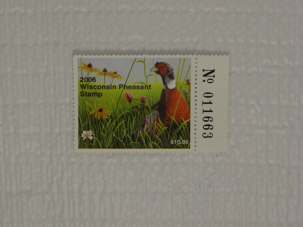 2006 Wisconsin Pheasant Stamp 011663, MNHOG