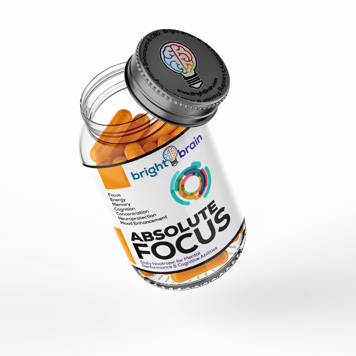 Bright Brain Absolute Focus Supplement - #1 Nootropic For Focus, Energy, Memory+