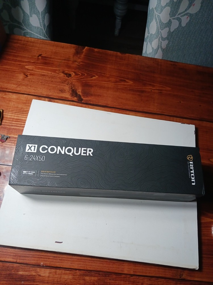 Box Only Riton X1 Conquer 6-24x50 Scope Box Only