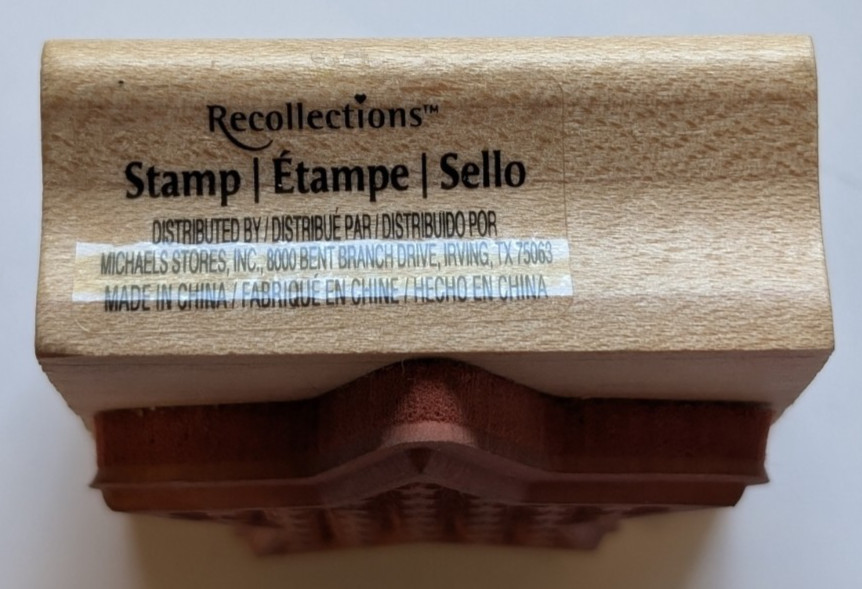 Wood/Rubber Stamp Stars within a Star