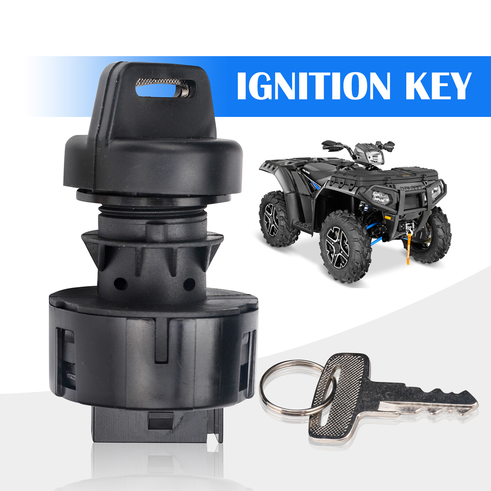 Ignition Keys Switch 2 Pos 4 Pin For Polaris Sportsman 500 Magnum 325 Outlaw 525