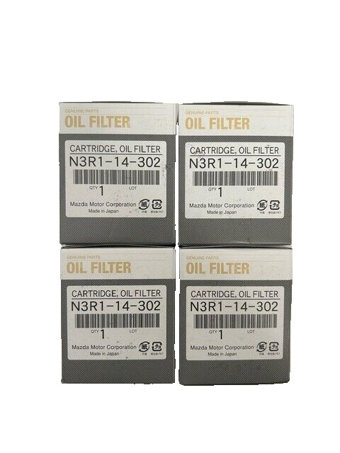 4 Pack Genuine OEM Mazda Tokyo Engine Oil Filter N3R1-14-302 Roki