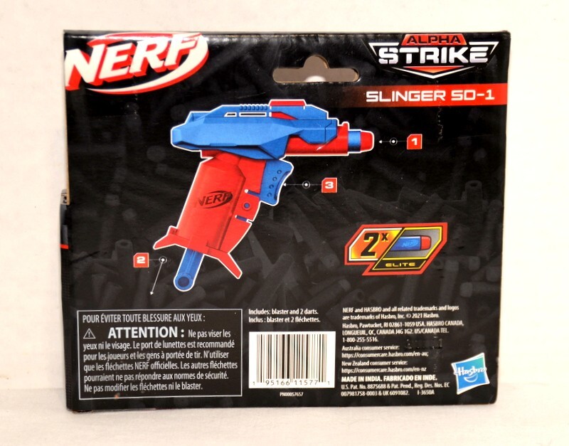 Nerf Alpha Strike Slinger SD-1 Launcher & 2 Darts - 2021 – New