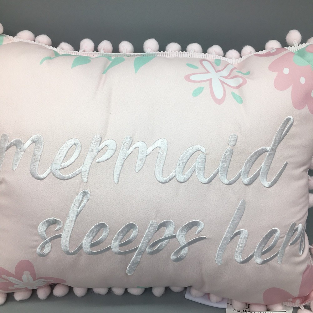9pc Mermaid FULL Comforter Pillow SHEET Set Ocean Pink Tabitha Webb Designer
