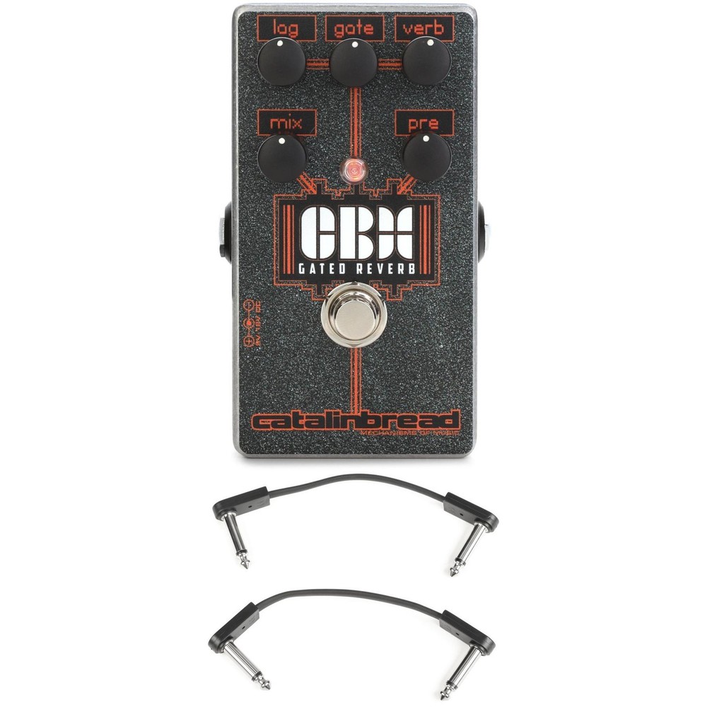 Catalinbread CBX Gated Reverb Pedal with EBS Patch Cables