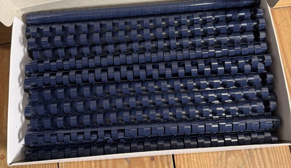 Large Lot Of Binding Material- Plastic Binding Combs, Covers Various Sizes
