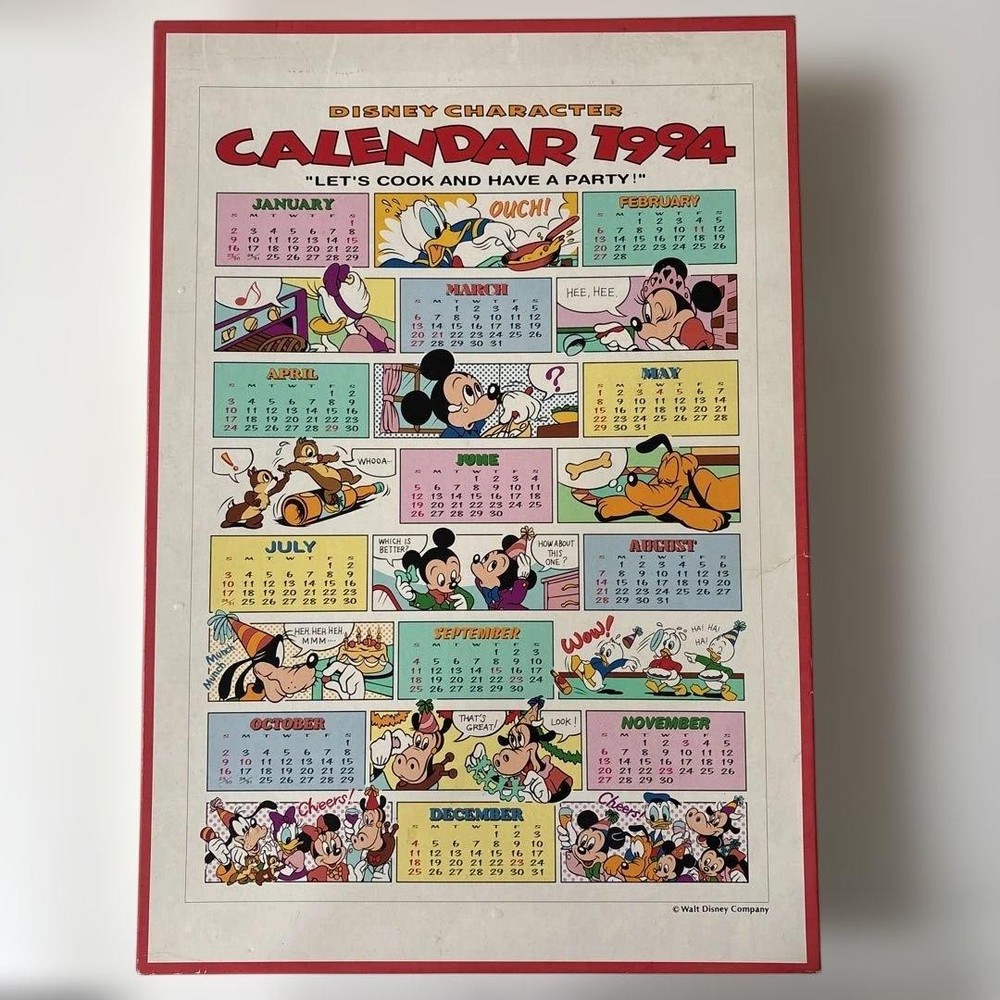 Disney calendar 1994 s