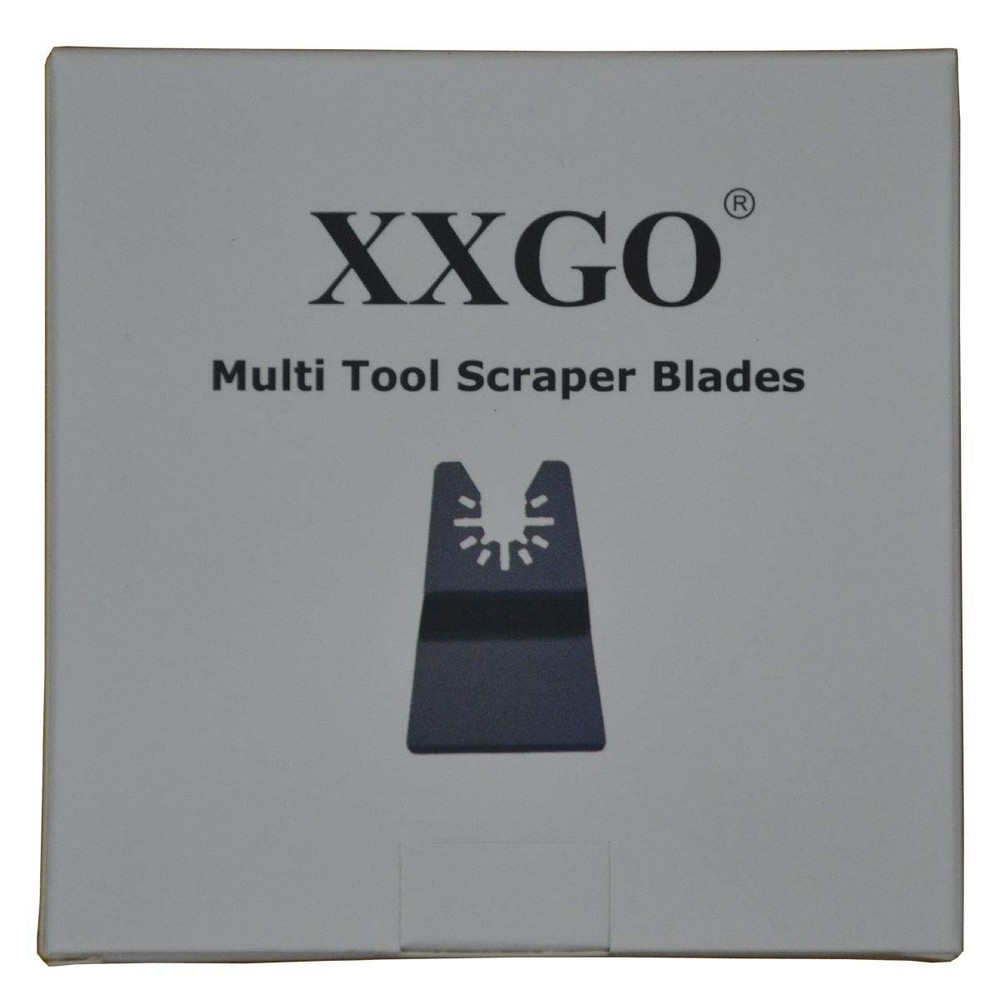 XXGO 10 Pcs Universal 2 Inch Multi Tool Scraper Blade - 10 Pcs, Silver