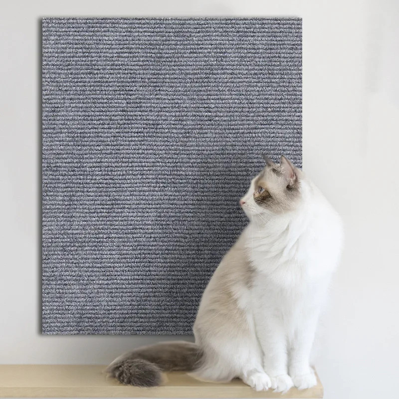 Self-Adhesive Cat Scratching Mat Trimmable Carpet Protector for Sofa Wall Corner