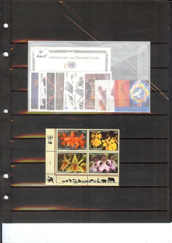 2005 Year Set United Nations - Geneva Office  - Mint Never Hinged