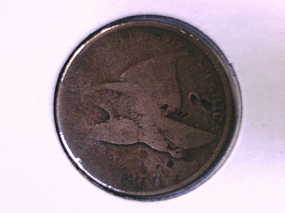 1857 Flying Eagle Cent Genuine Raw Ungraded 00444