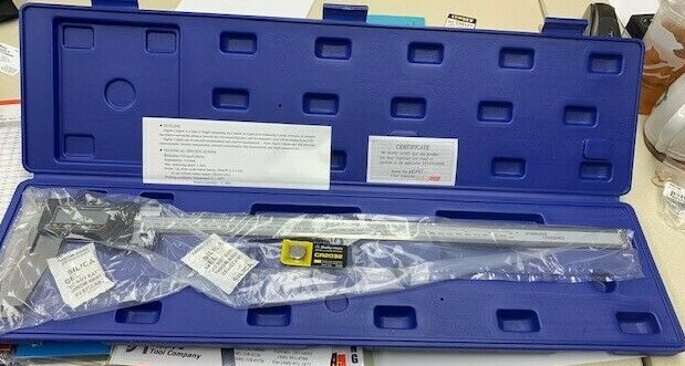 20" / 500MM LONG DIGITAL ELECTRONIC CALIPER 4" JAWS WITH FLAT ENDS