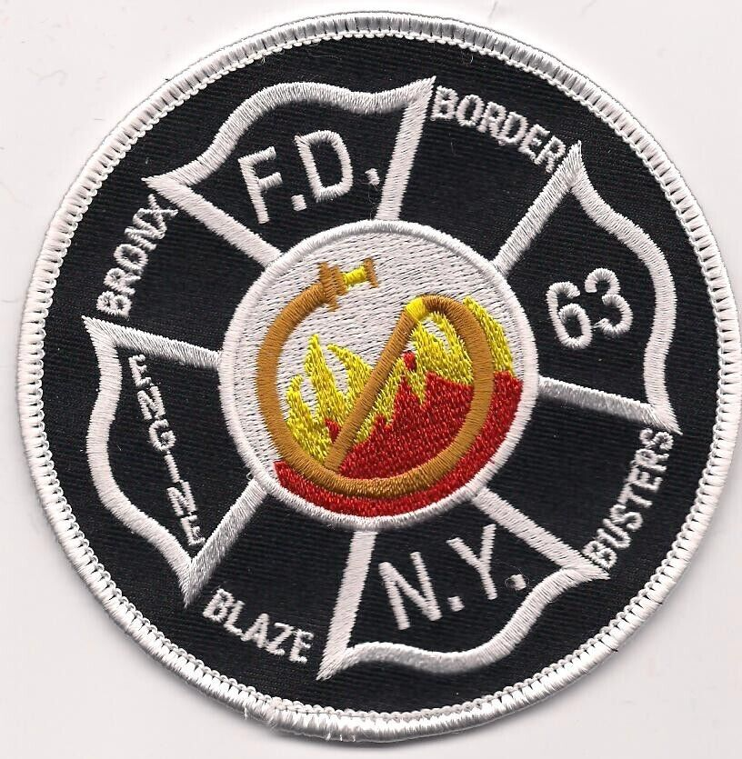 New York City - Engine - 63 "Blaze Busters" (4" round size) fire patch