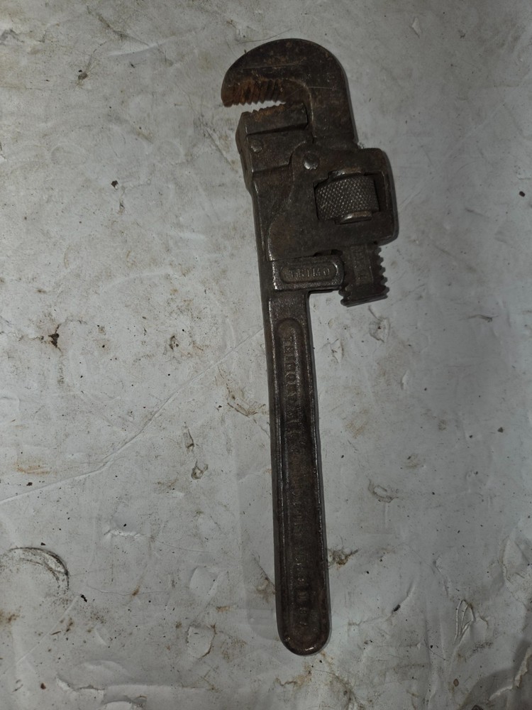 Trimo 10 inch vintage pipe monkey wrench