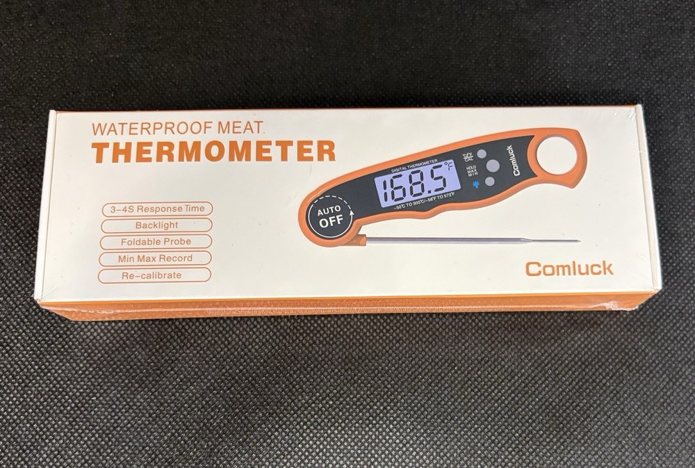 Comluck Waterproof Digital Meat Thermometer Instant Read Backlight Probe
