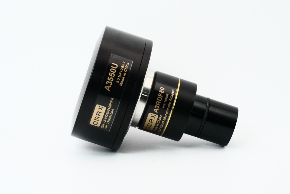 OMAX A3550U 5.2 Mega Pixel Digital Microscope Camera TP605100A & A3RDF50 Adapter