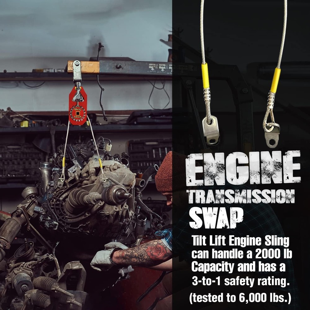 Engine Leveler | Original Chainless Hoist Sling for Engine & Transmission Swaps