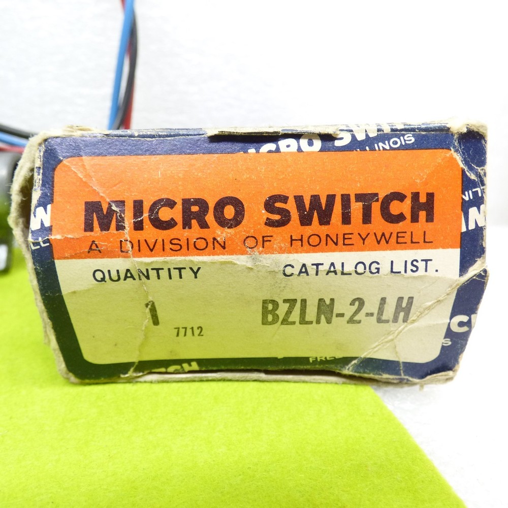 Honeywell bzln-2-lh microswitch micro switch