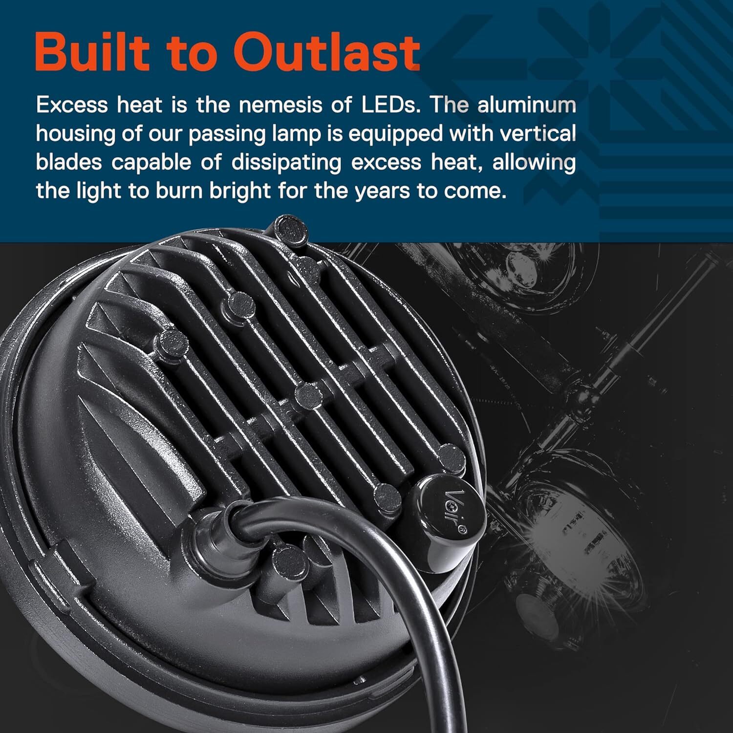 7" inch LED DRL Headlight + Passing Lights For Harley Davidson Touring Road King