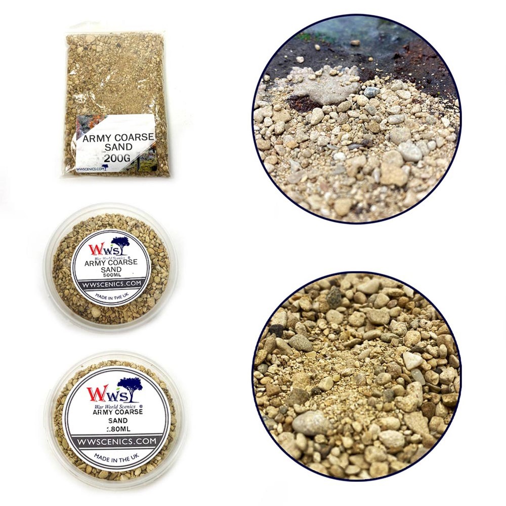 Army Coarse Sand | Wargame Scenery & Basing Material