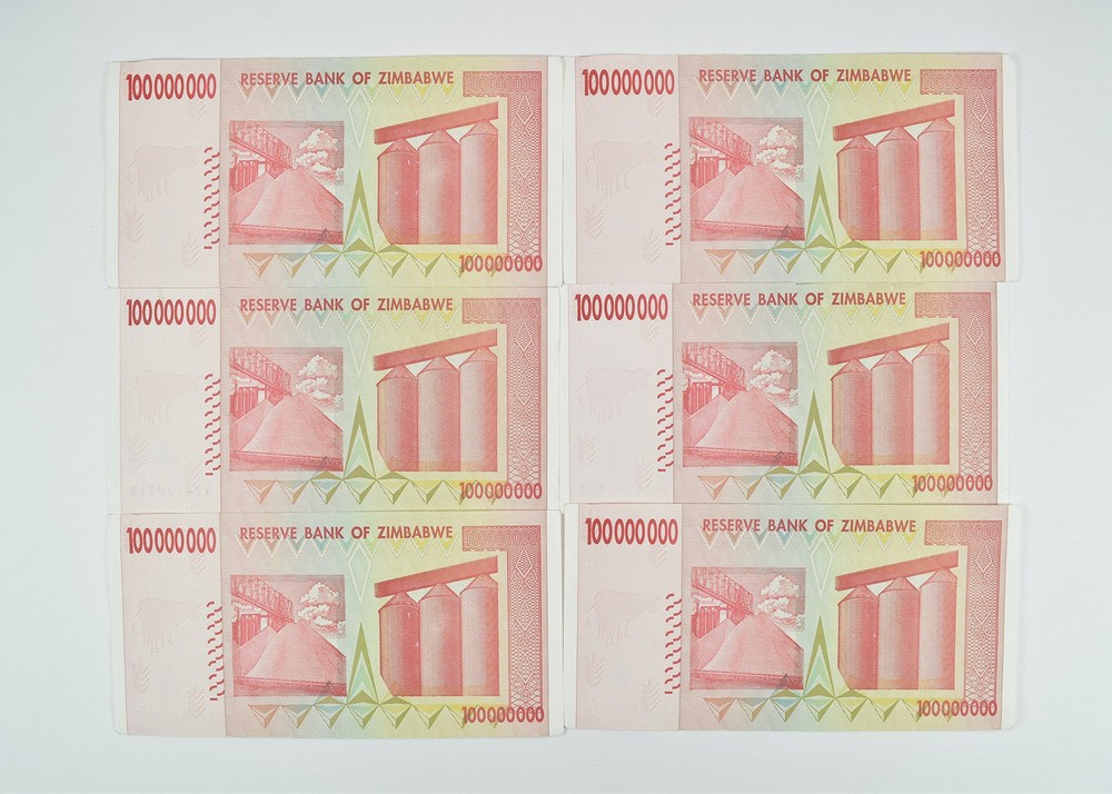 2008 Zimbabwe 100 Million Dollars Reserve Note
