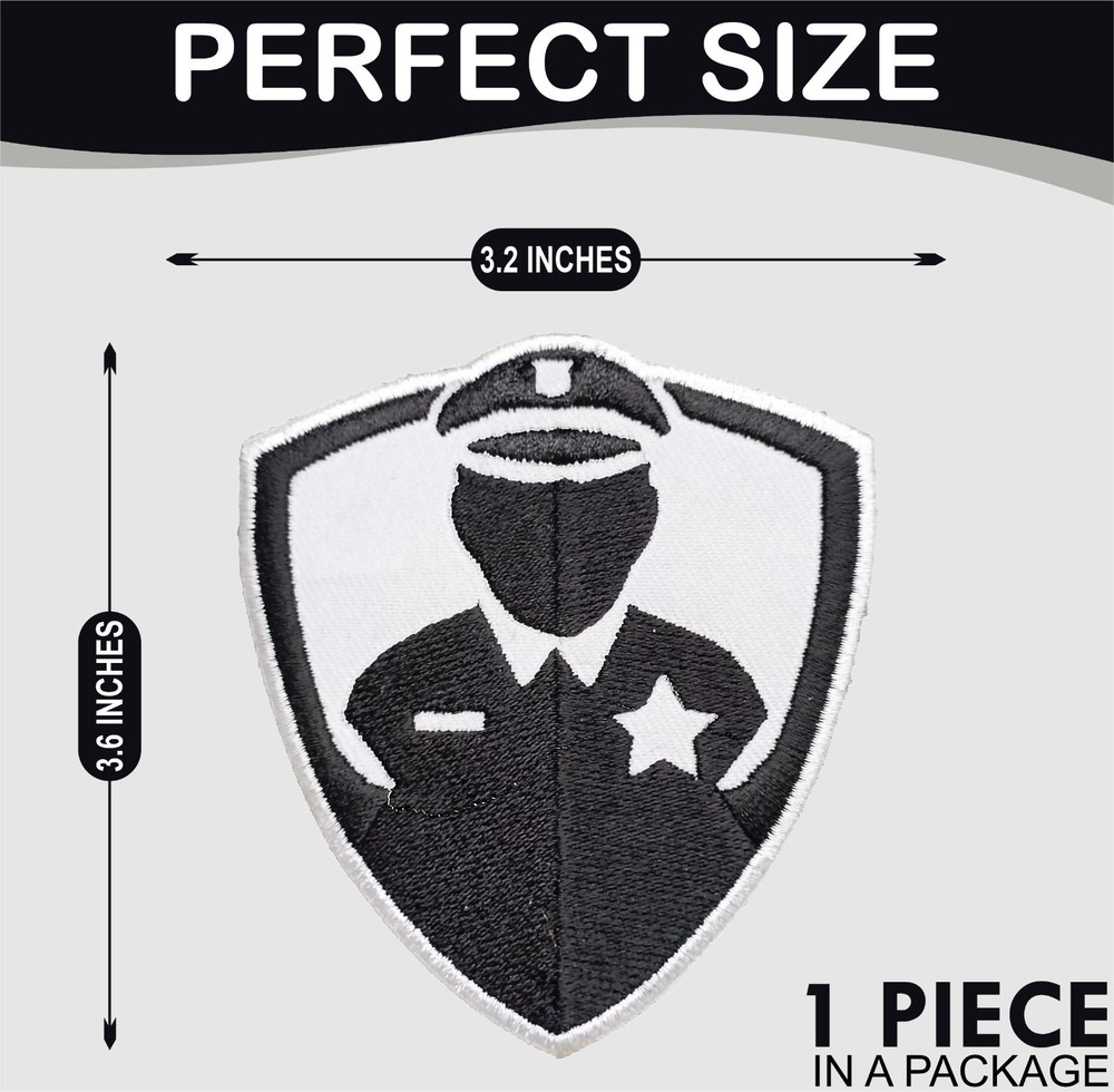 "Security Sign" Iron On Patch - Sew Patch - Embroidered Patch