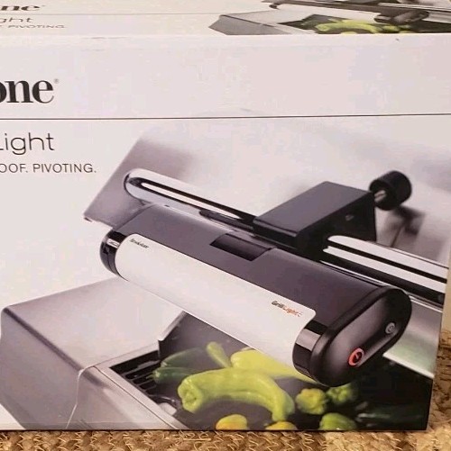 Brookstone BBQ Pivoting Handle-mount LED Grill Light w/ Auto shutoff