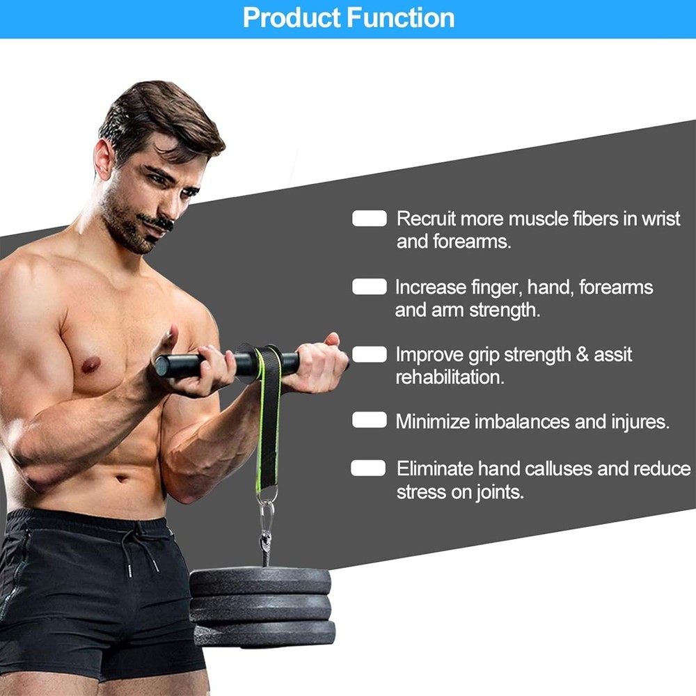 Wrist and Forearm Blaster - Wrist Roller & Forearm Roller for Training, Workout