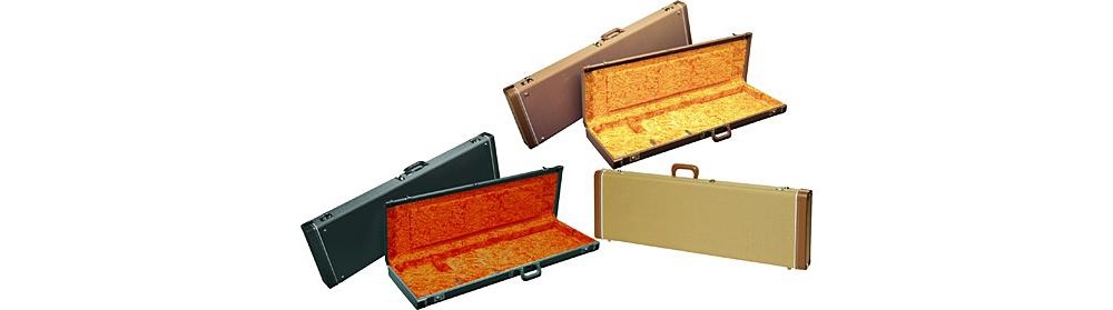 Fender Precision Bass Hardshell Case Tweed Red Plush Interior