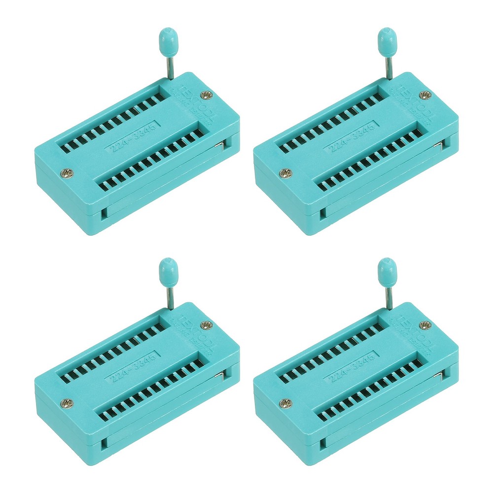4 x Universal IC Test ZIF Socket 24 Pin 2.54mm Pitch for Microcontroller Chip