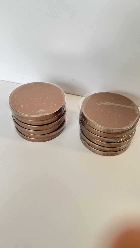 Bronze Metal Flat Lids (12-pcs)