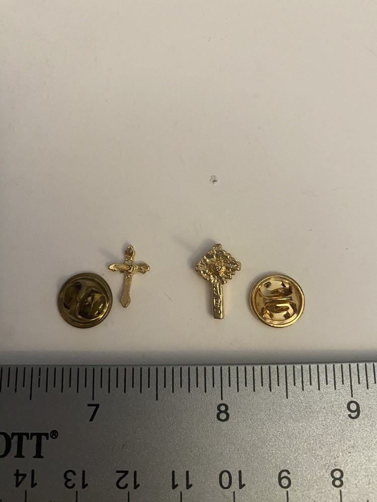 Religious Cross (2) Lapel Pins P5