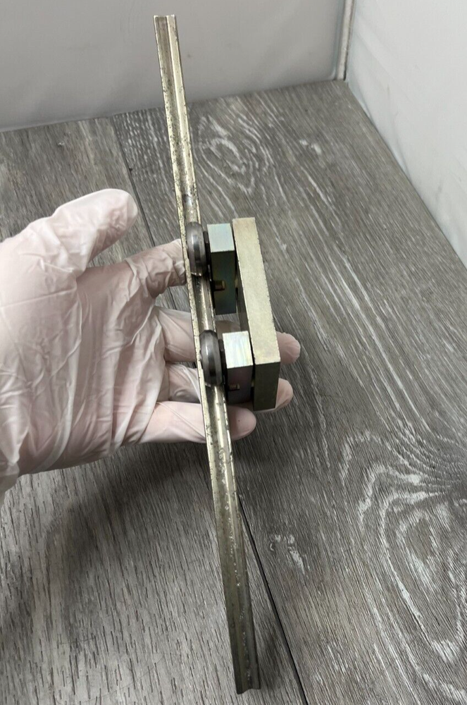 S-Shaped Compact Linear Rail Guide System w/Sliders (Part# Unknown)