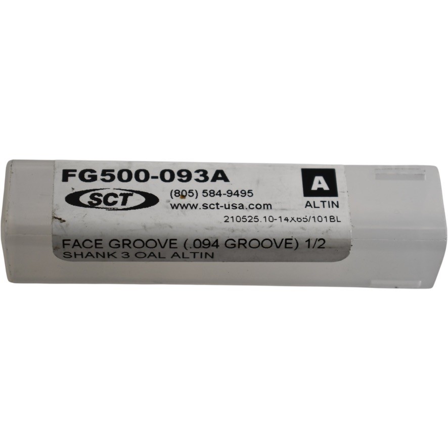 NEW Scientific Cutting Tools FG500-093A Form Groove Tool Solid Carbide