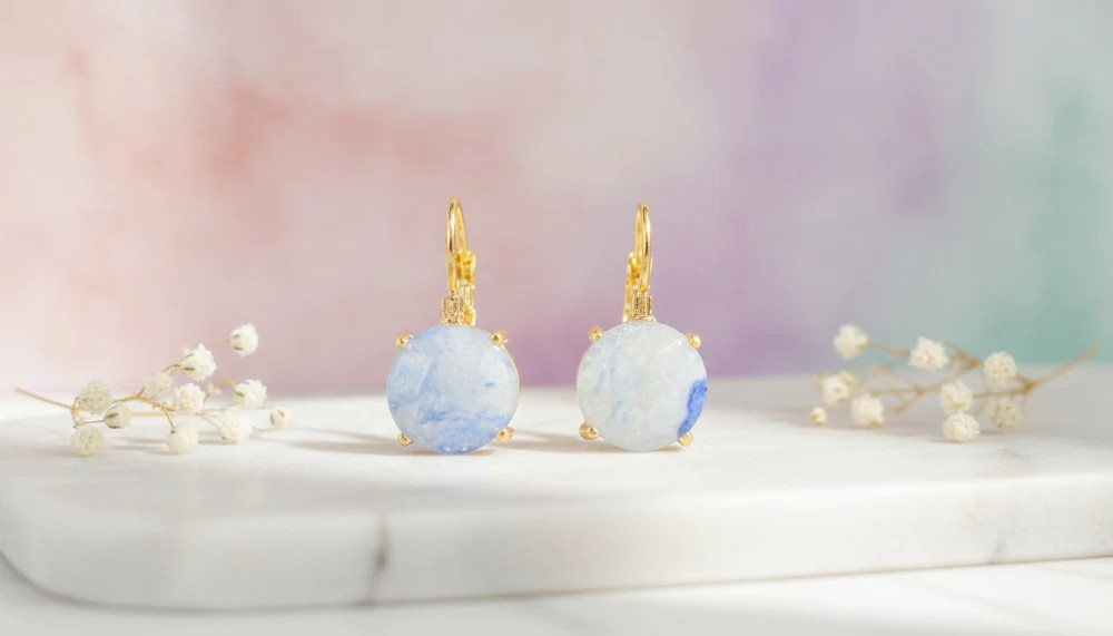 Moonlit Blue Drop Earring