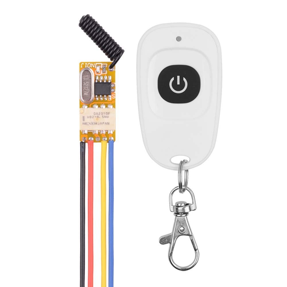 DC 3.7V - 12V 5V Mini Size Relay Remote Control Switch, 433Mhz Wireless RF...