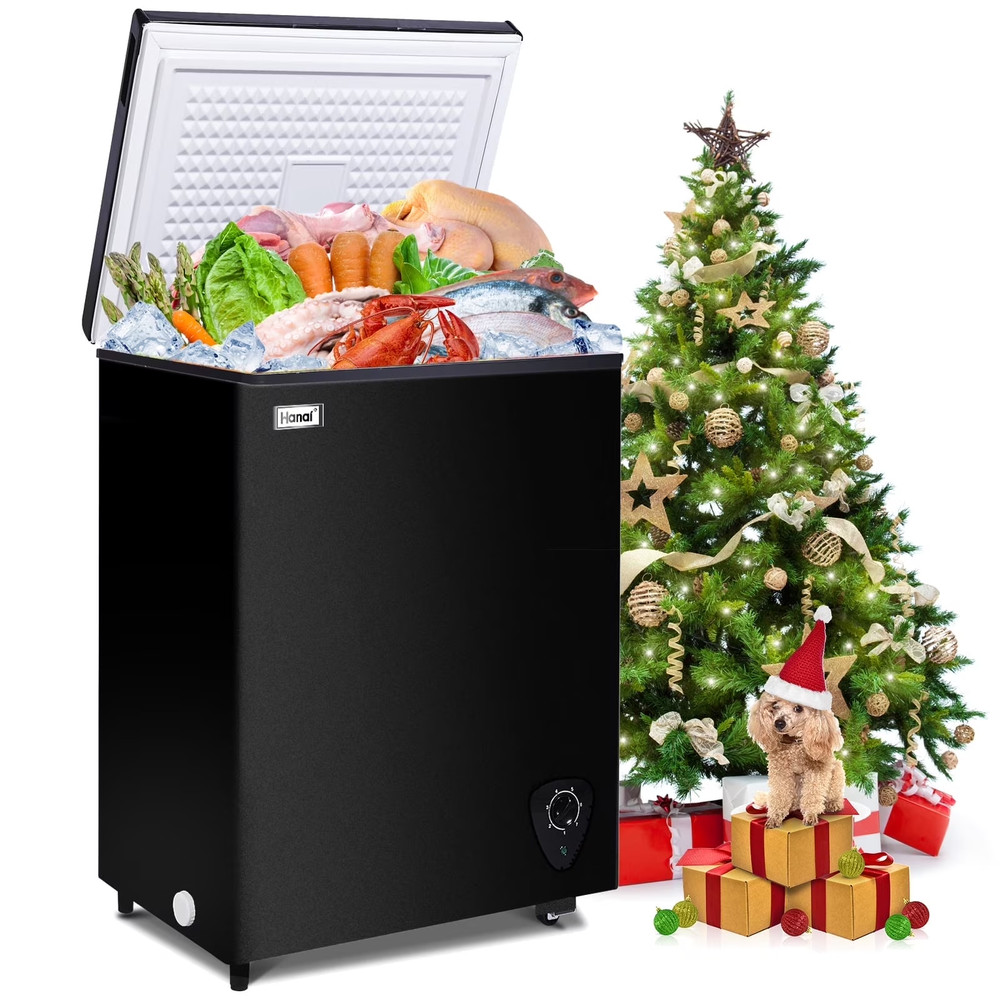 3.5 Cu.Ft Chest Freezer with Top Open Door - Spacious & Efficient Storage