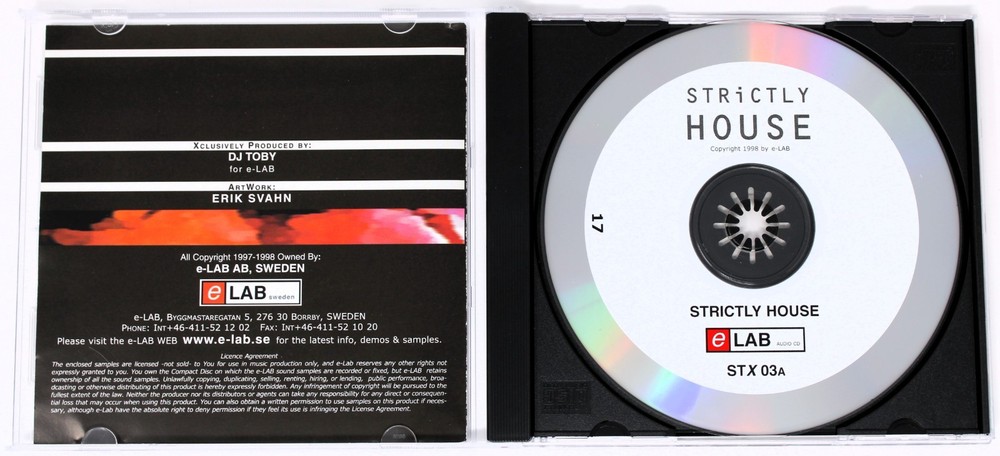 E-Lab Strictly House 4 On Da Floor Ruff Beats Sample/Sound Library/Sampling CD