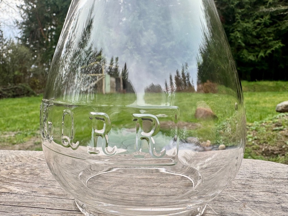 CB&Q Railroad Lantern Globe CCEB No Cracks & BOLD